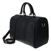 Boston bag micro guccissima gg black leather satchel